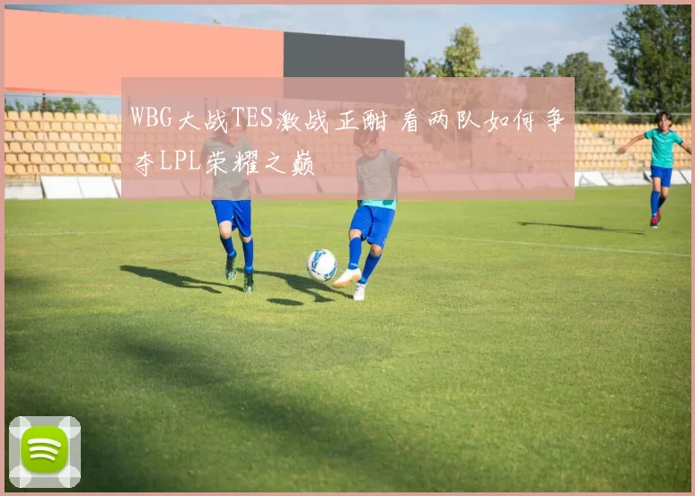 WBG大战TES激战正酣 看两队如何争夺LPL荣耀之巅